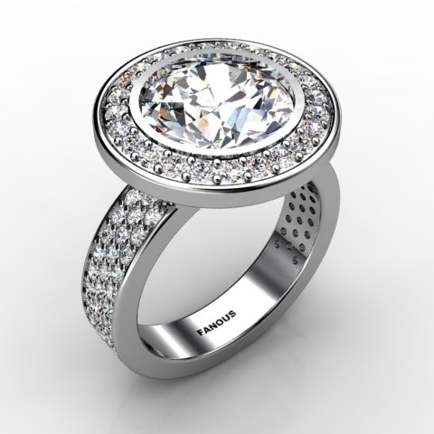 18k White Gold Engagement Ring 1.544ct - 1002138-18kw
